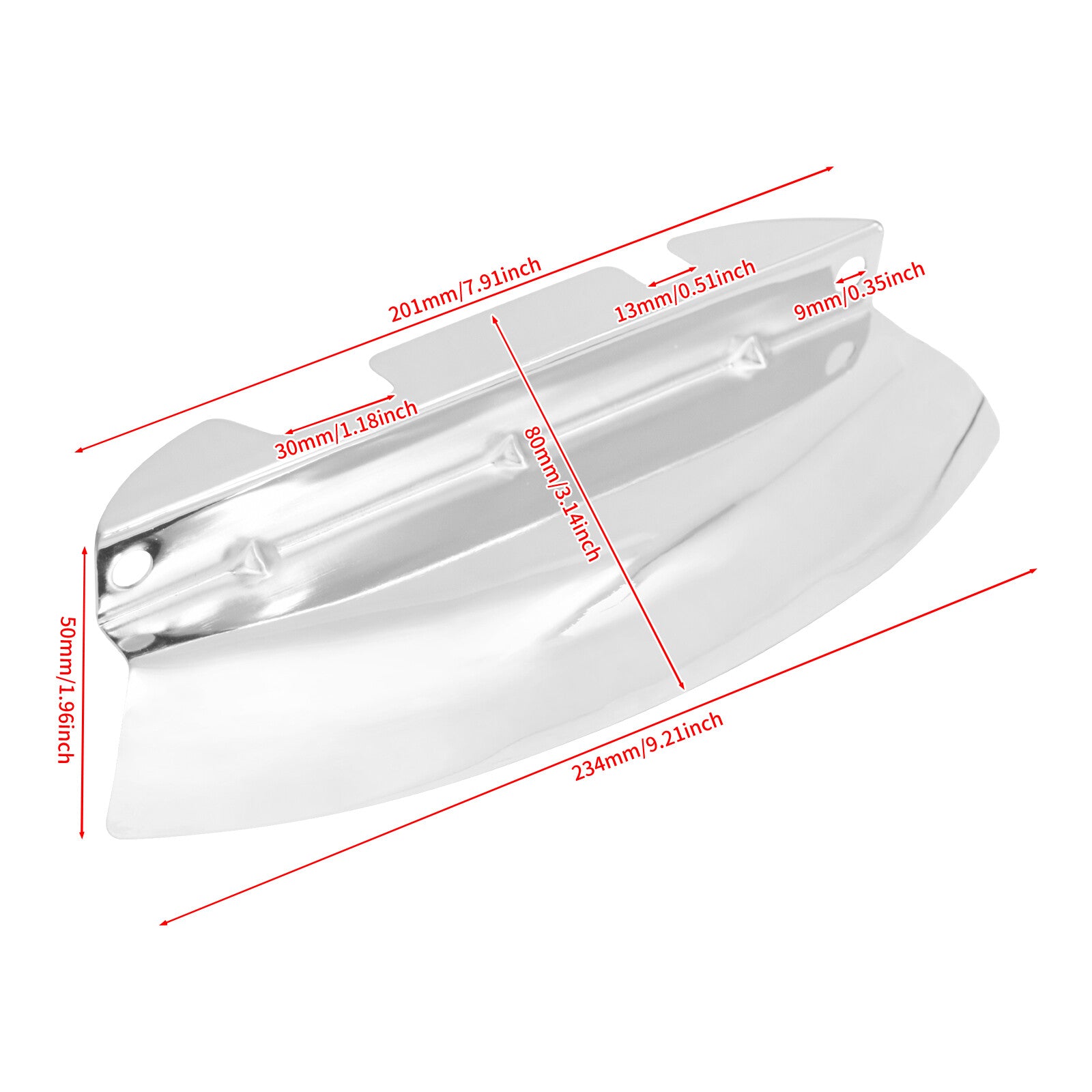 ya 5 8.7 Chrome Lower Triple Tree Wind Deflector for Harley Electra Road Glide 2014-2023
