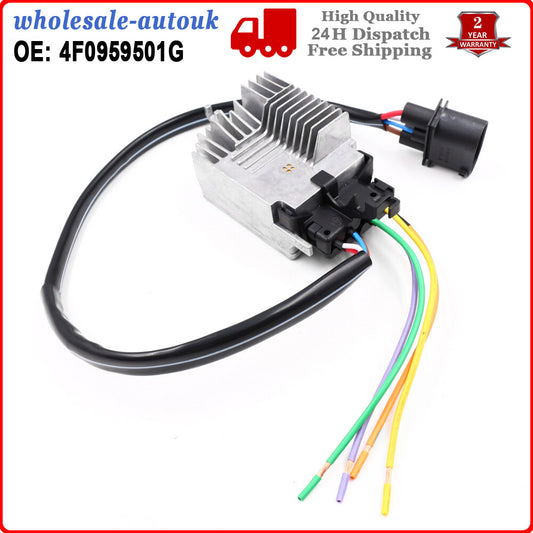 ya 11 6.8 for Audi A6 (C6) 2004-2011 RADIATOR COOLING FAN CONTROL UNIT MODULE 4F0959501G