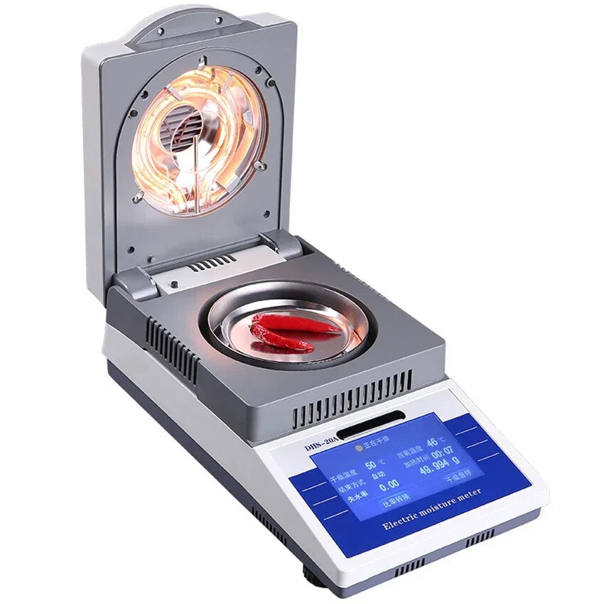 High Precision Touch Screen Laboratory Halogen Heated Moisture Analyzer