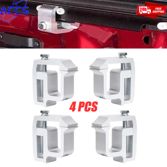 ya 8 5.27 4-Pack Truck Cover Mount Camper Aluminum Shell Mounting Clips Heavy Duty Sheet 
