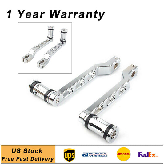 ya 11 6.8 Heel Toe Shift Lever w/ Shifter Peg Chrome for Harley Touring Street Road Glide