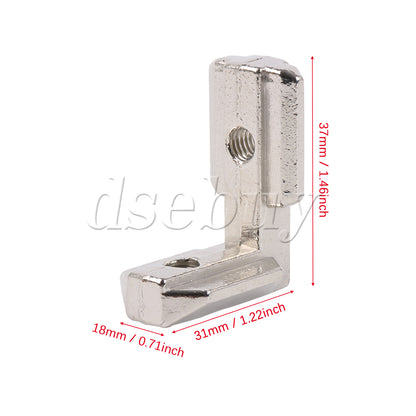 ya 26 10PCS 90 De Interior Joint Brackets Angle Connectors w/ Screws 4040