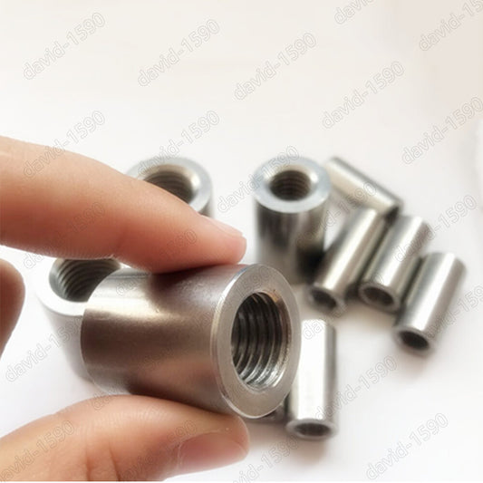 Fine Thread lengthen Round Nut Standoff Spacer Pillar M8 M10 M12 M14 M16 M18 M20