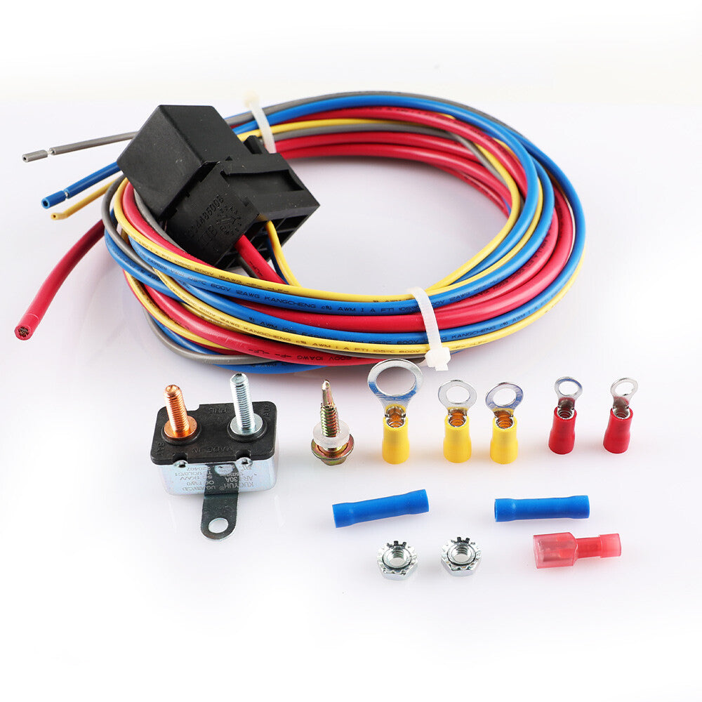 ya 27 7.2 Electric Fuel Pump Relay Kit Fuel Pump Wire Harness Kit For 12V System Universal