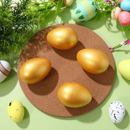 ya 25 12Pcs Easter tural Wooden Easter Eggs Decorative Party Favors Wood
