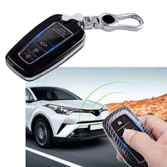 ya 10 5.28 Black Car Remote Key Fob Case Fit for Toyota for Camry for Corolla C-HR CHR Prado for RAV4 Prius