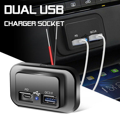 ya 5 8.7 Car Boat Truck Phone Fast for Charger Socket PD USB Type C 12V-24V Power Adapter