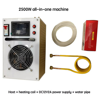 ya 26 2500W High-equency Induction Heating Fur ce for Metal Smelting + Crucible