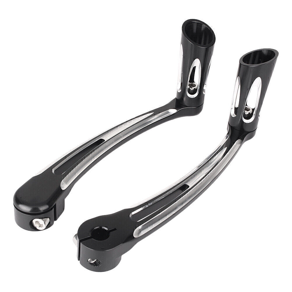 ya 5 8.7 2x Brake Pedal Lever Gear Shift Lever for Harley-Davidson FL Softail 2000-16
