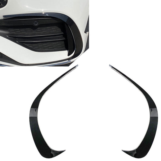 ya 3 6.25.3 for Mercedes-benz C-Class W206 Carbon Fiber Front Fog Light Splitter Spoiler