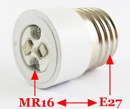ya 14 1pc E27 Male to MR16 Female Socket Base LED Halogen CFL Light Bulb Lamp Adapter