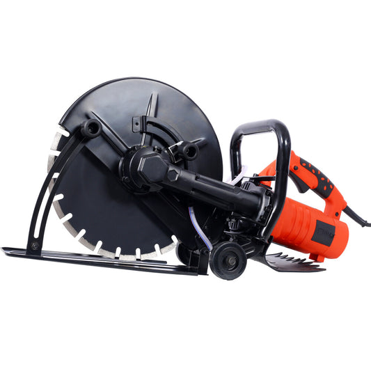 ya 16 14 Wet/Dry Concrete Electric Cutoff Saw w/Guide Roller & Water Line