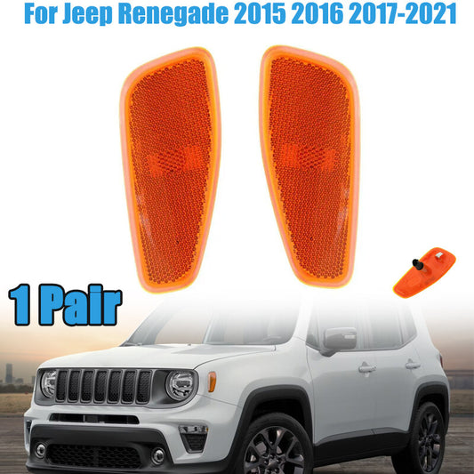 ya 12 5.22.2 Left Right Front Side Marker Lights Width Lamp for Jeep Renegade 2015-2021