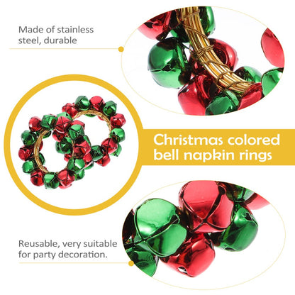ya 25 4 Pcs Bells pkin Rings Buckle Decorative pkins Bulk