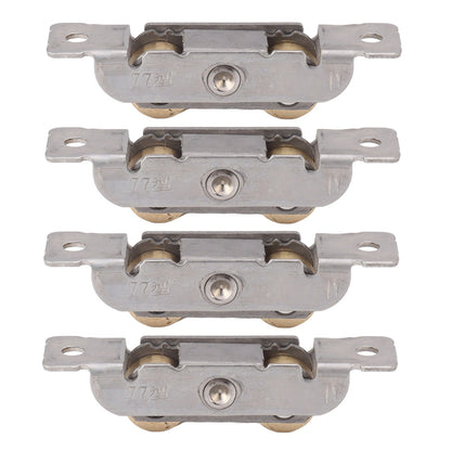 ya 14 4PCS Sliding Patio Door Roller Assembly Stainless Steel Copper Ball ing