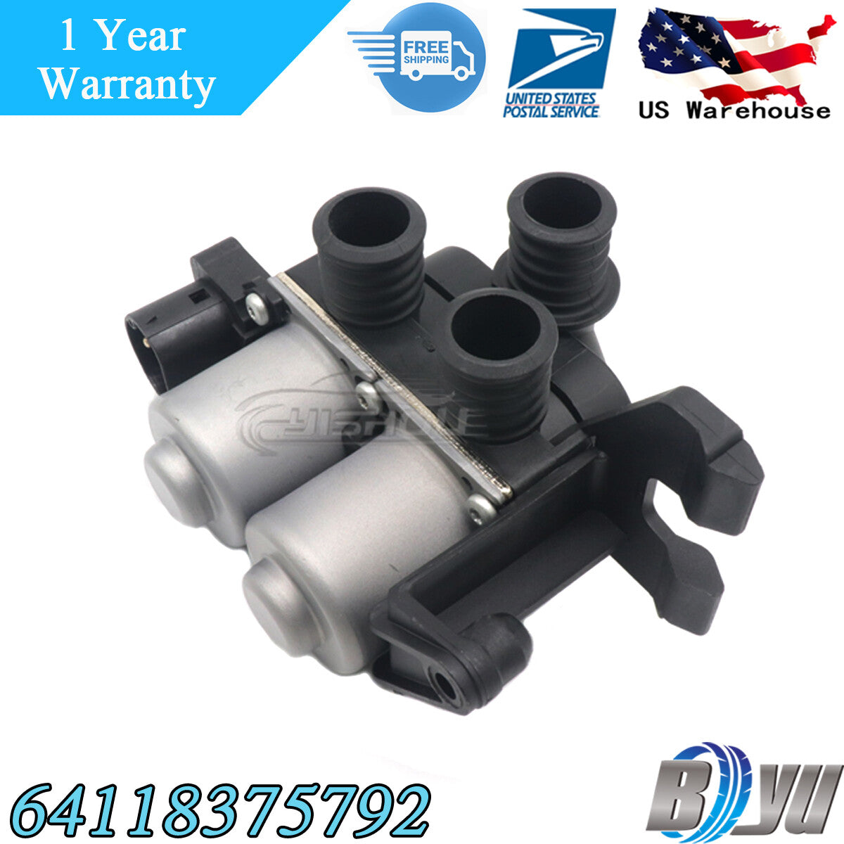 ya 3 6.25 Heater Control Valve for BMW E36 3-Series 318i 323i 325i 328i M3 64118375792 New