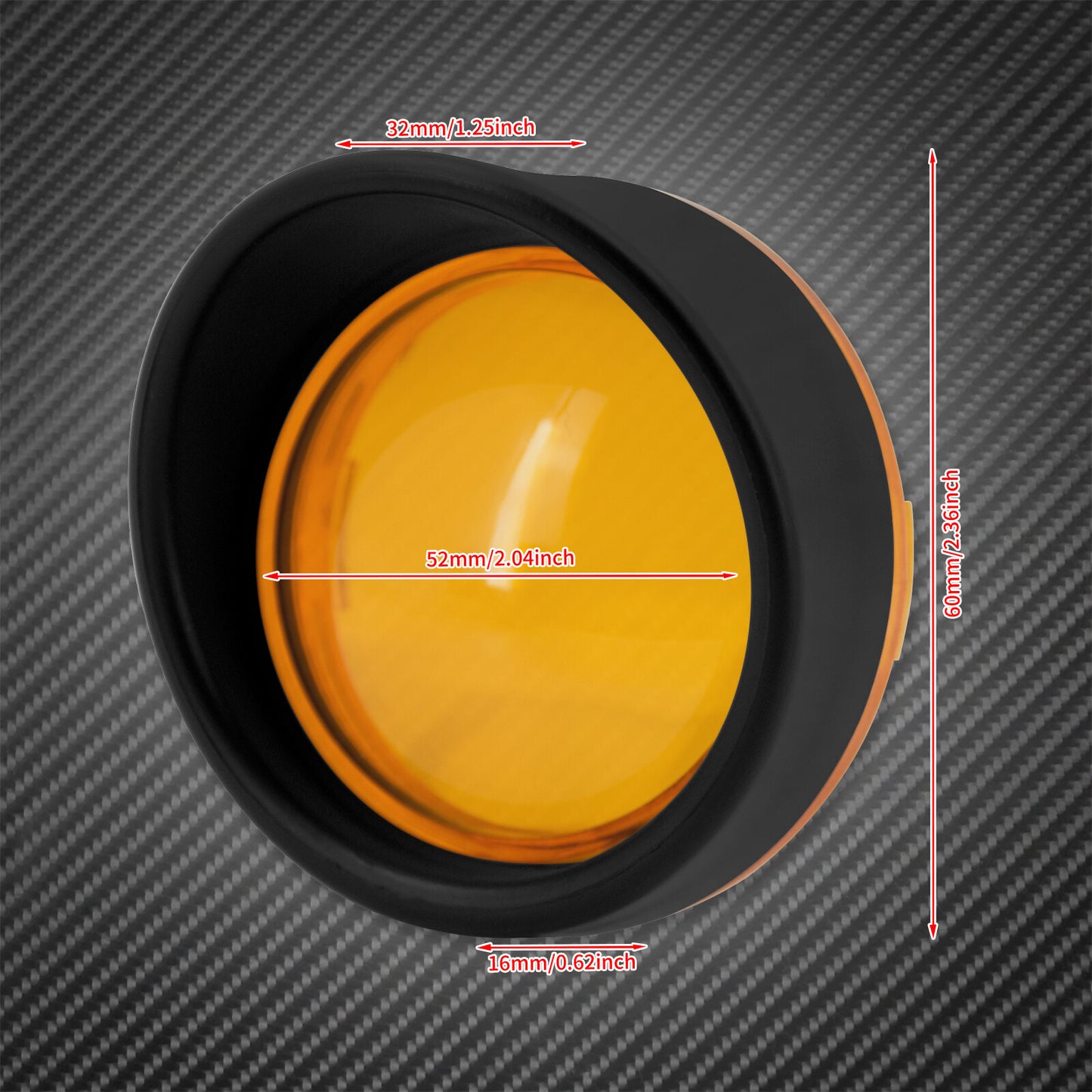 ya 5 8.7 Visor Ring Turn Signal Amber Lens Cover Fit for Harley Dyna Softail Sportster XL