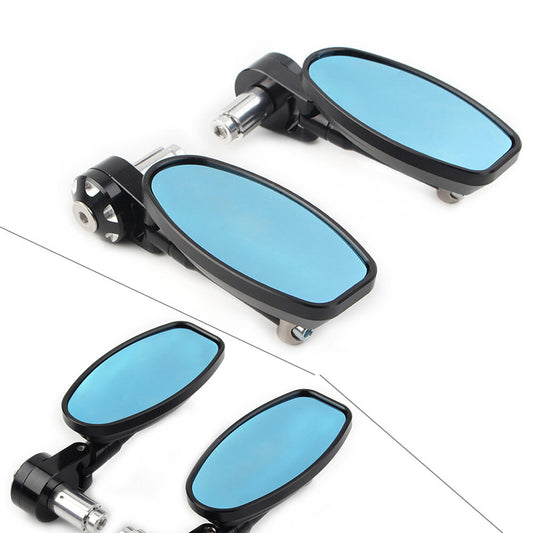 ya 4 6.21 22MM 25MM Universal Handle Bar End Rearview Mirrors Motorcycle Black