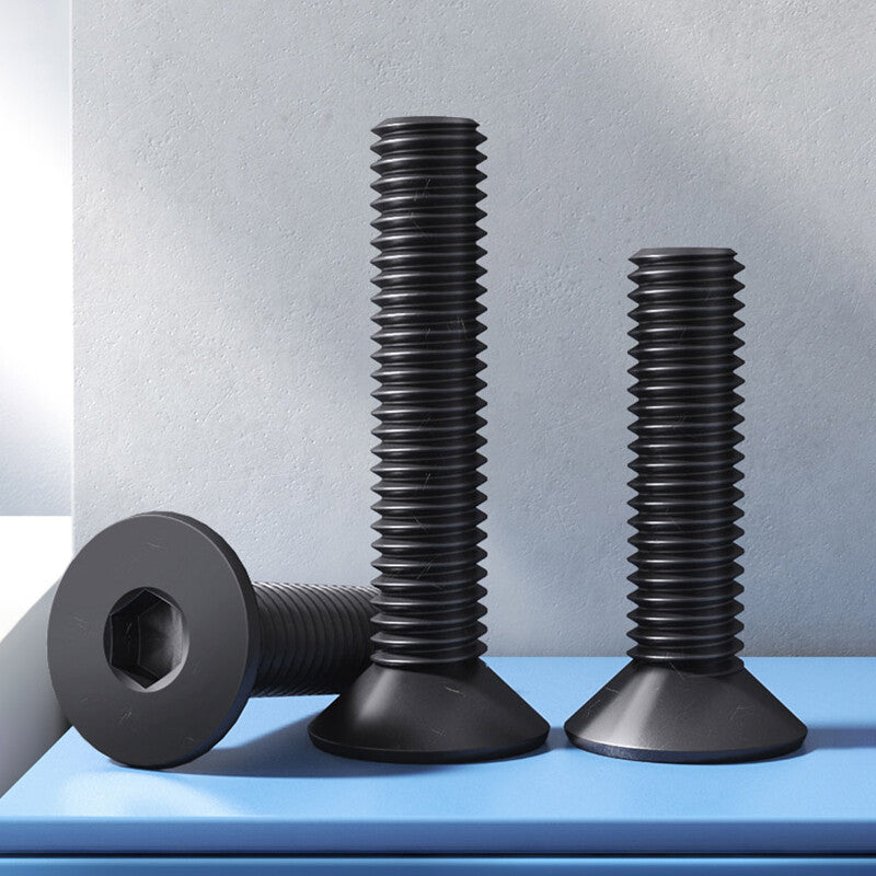 UNC Allen Hex Socket Flat Countersunk Head Screw Bolts 10.9 High Tensile Black