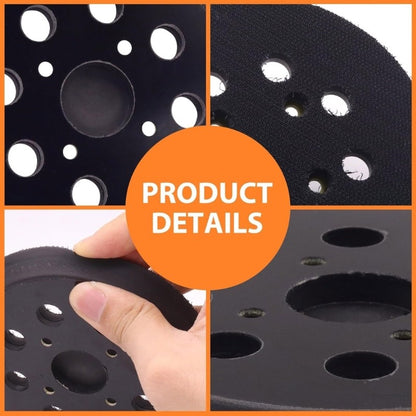 ya 14 2PCS 5 Inch Backing Pads Wheel for Sander 8 Hole Dust Extraction Nonslip Rubber