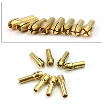 ya 14 8PCS Collet Rotary Tools Collet Hand Tool Electric Grinding Copper Chuck