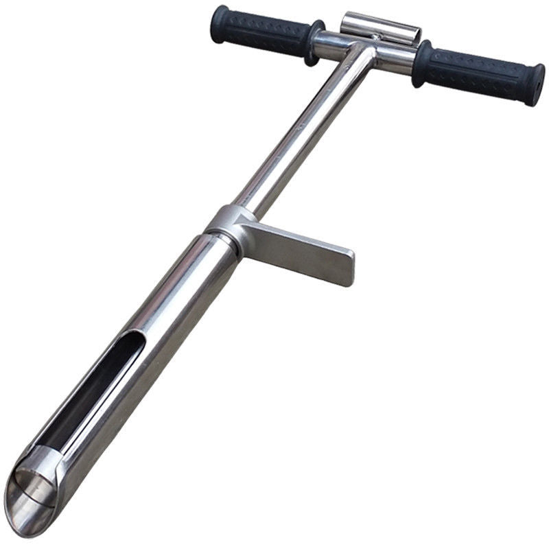 304 Stainless steel soil probe sampler with ejector eject bore foot pedal New b