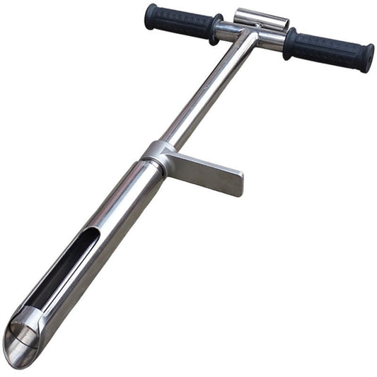 304 Stainless steel soil probe sampler with ejector eject bore foot pedal New b