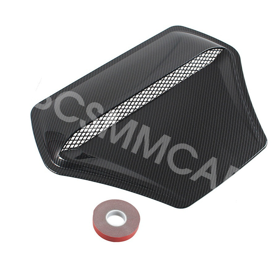 ya 1 6.30 Car Hood Vent Scoop Scoop Cover Air Flow Intake Accessories Carbon Fiber Look