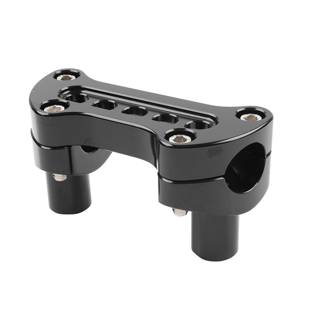 ya 2 6.30 2 Straight Handlebar Riser Top Clamp for Harley Dyna Touring Road Glide Black