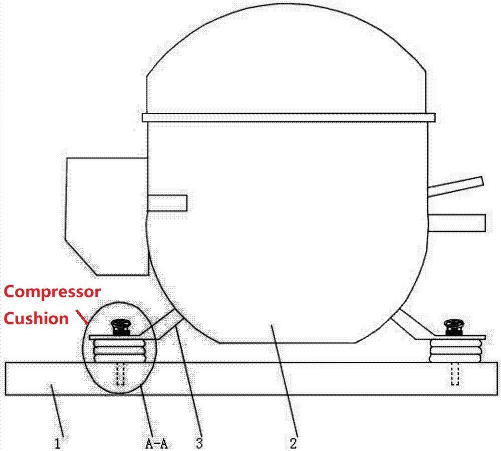 ya 26 4x Compressor Cushion Spring Noise Reduction For Reigerator Air Conditioner