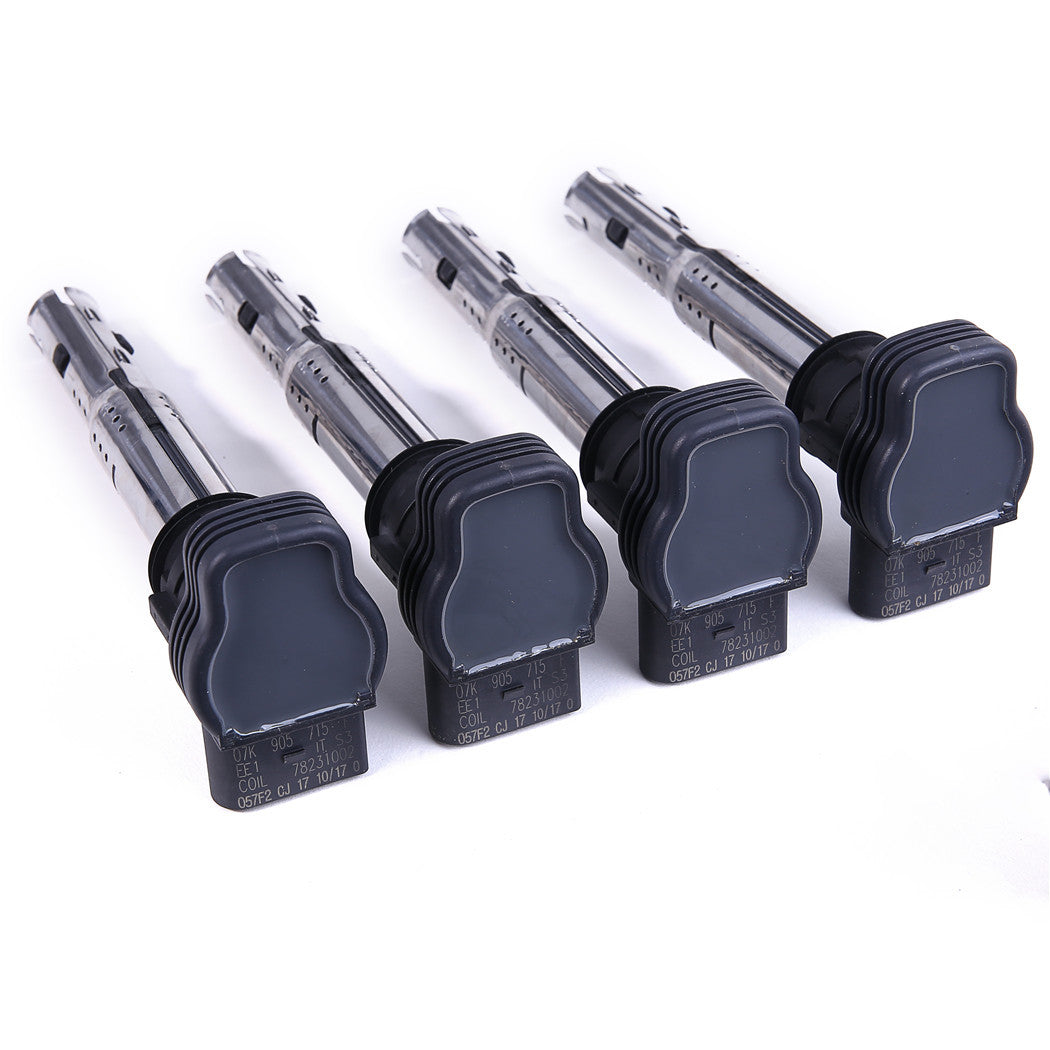 ya 5 8.7 4Pcs Ignition Coil Set for VW for Golf for Passat Beetle for Audi A4 Q3 Q5 for SEAT #07K905715F#