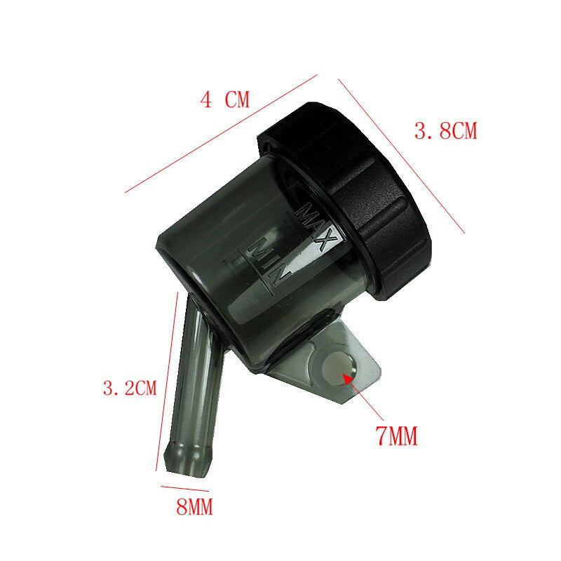ya 5 8.7 Motorcycle Plastic Brake Clutch Master Cylinder Fluid Reservoir Oil Tank Cap 1PC