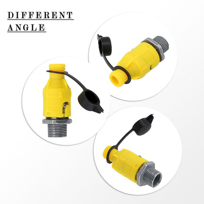 ya 14 Yellow Zinc Alloy Oil Drain Valve 125 508 Quick and Mess Oil Change