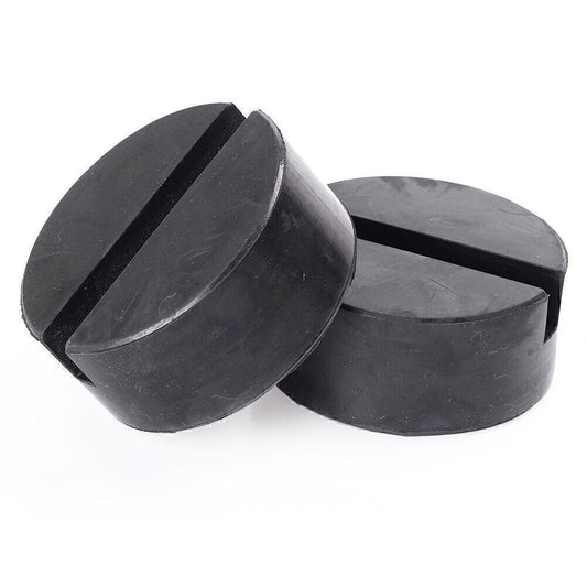 ya 1 6.30 2x Car Truck SUV Lifting Jack Rubber Pad Slotted Hydraulic Pad Black