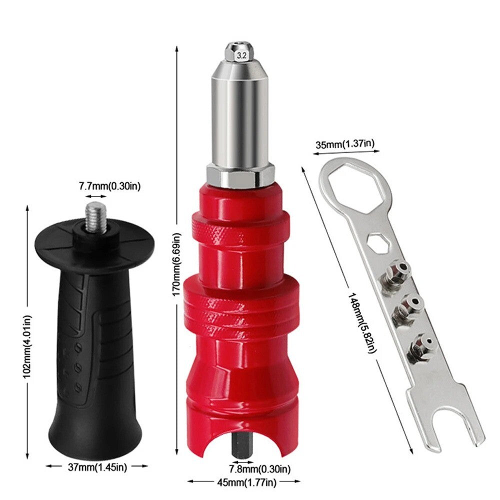 ya 14 Rivet Machine Adapter for Electric Drill Cordless Pull Riveting Conversion Tool