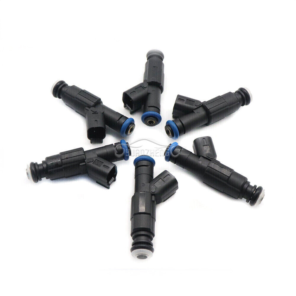 ya 1 8.5.3 6x 4-Hole Upgrade Fuel Injectors For 1999-2004 4.0L for Jeep Cherokee 0280155784