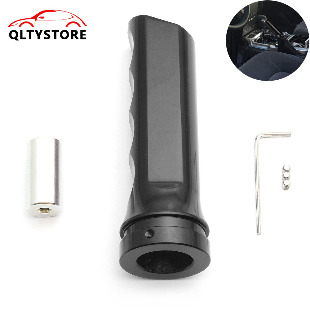 ya 11 6.5 1Pc Black Aluminum Car Handle Hand Brake Sleeve Universal Fitment Cover