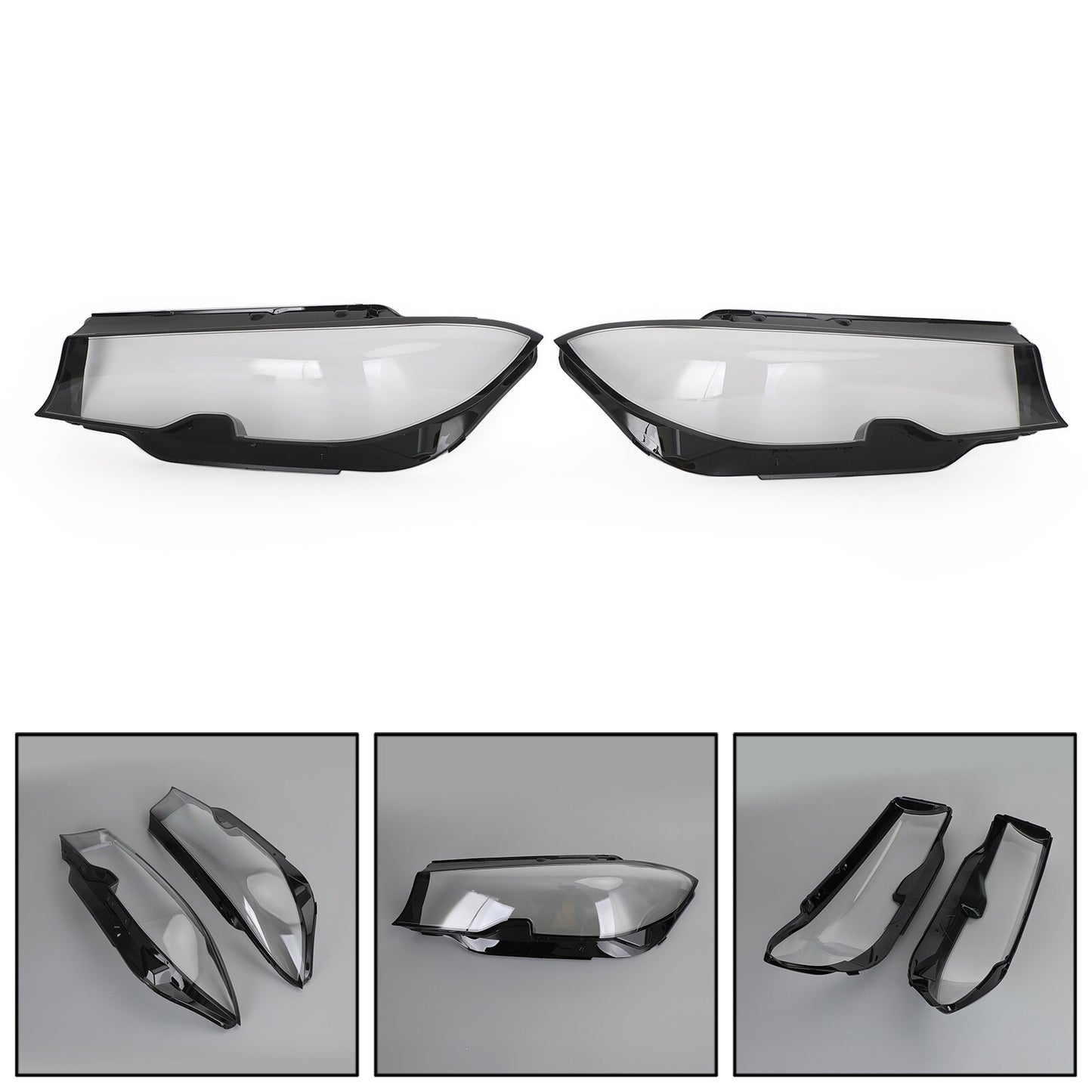 ya 1 8.5.3 Left +Right Headlight Lens Plastic Cover Shell For 3 G20 G21 19-21