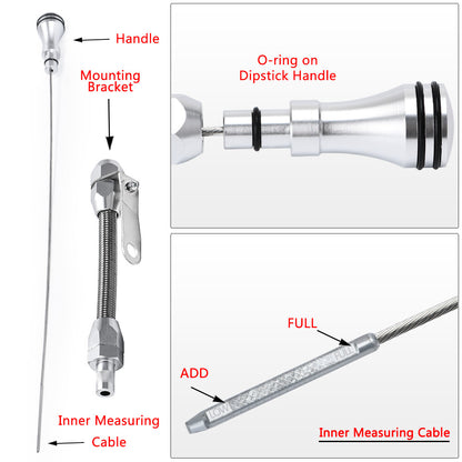 ya 5 8.7 For 55-79 SBC for Chevy 265 283 327 350 Driver Side Flexible Engine Oil Dipstick