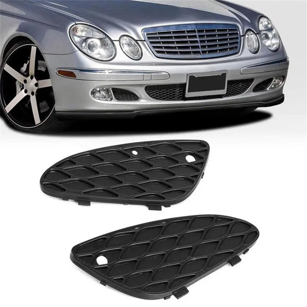 ya 27 6.18 Car LH+RH Front Bumper Cover Mesh Grille for Mercedes W211 Eclass E500 MB1038111