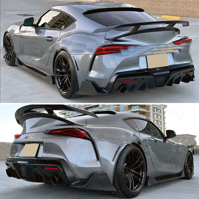 ya 10 10.28 REAL Carbon Rear Bumper Side Corner Aprons Spats For 2020-23 Supra GR A90 n