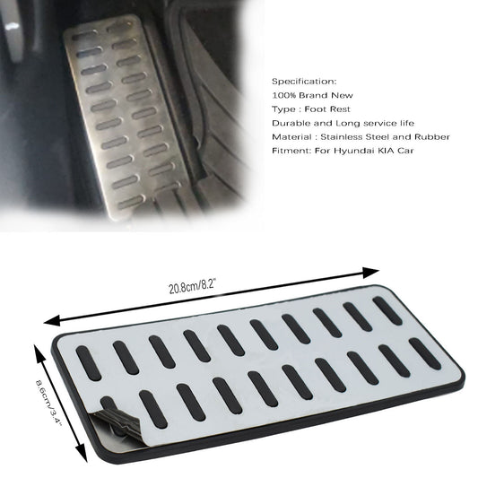 ya 9 6.5.2 Foot Rest Pedal Cover for Hyundai for Kia K5 304 SS Stainless Steel Car Accessories