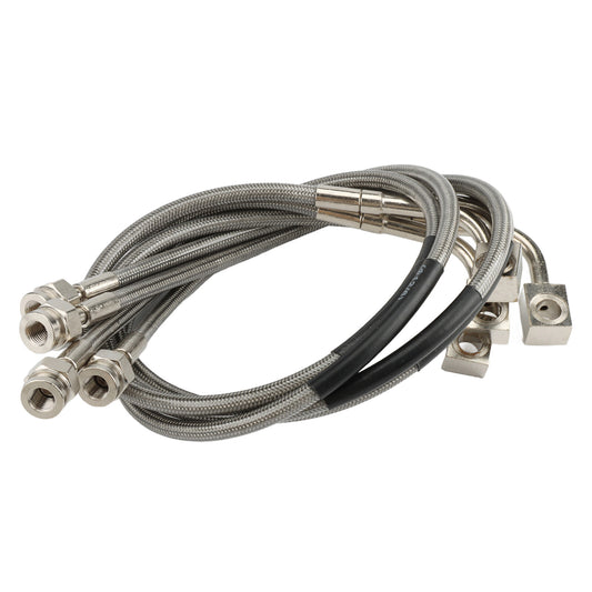 ya 10 5.28.3 Rough Country Stainless Brake Lines 89716 for 2007-2018 for Jeep for Wrangler JK