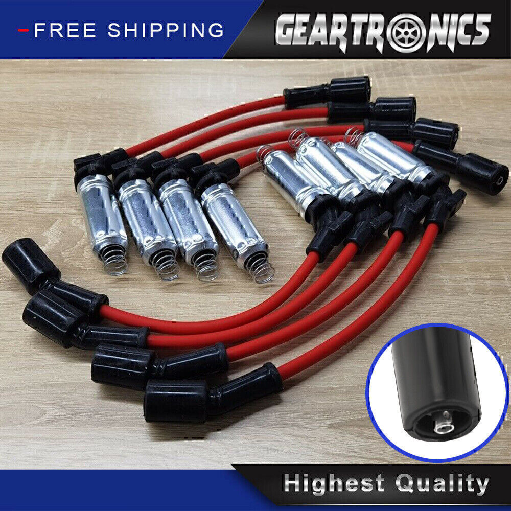 ya 6 6.13 8pcs Spark Plug Wires for Chevy for GMC 1999-2006 LS1 VORTEC 4.8 5.3 6.0