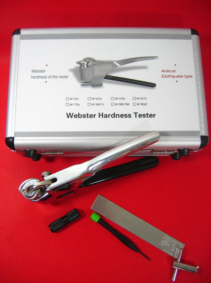 New W-20 Webster Hardness tester for Aluminum Alloy Metal Durometer 0.6-6mm