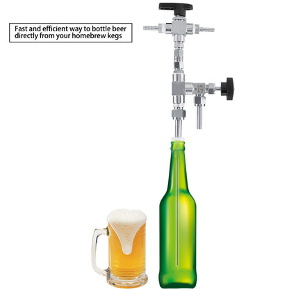 ya 26 304 Stainless Steel Counter Pressure Beer Bottle Filler Home Brew CO2 Beer NC