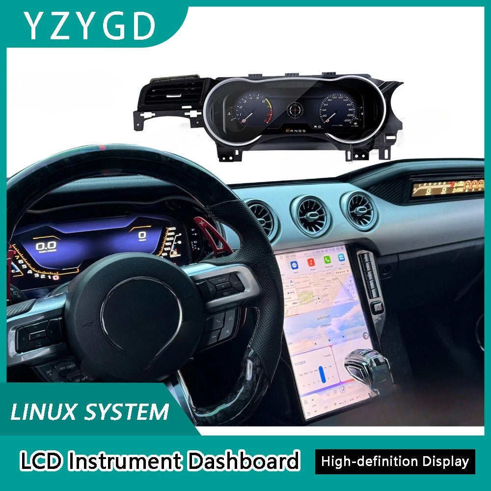 ya 2 6.29 LCD Cluster Speedometer Digital Instrument for Ford for Mustang 2015-2023
