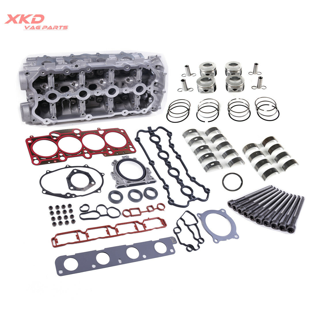 ya 27 7.2 2.0T engine cylinder head and gasket rebuild kit for Volkswagen for Golf and for Audi A4 06F103351D