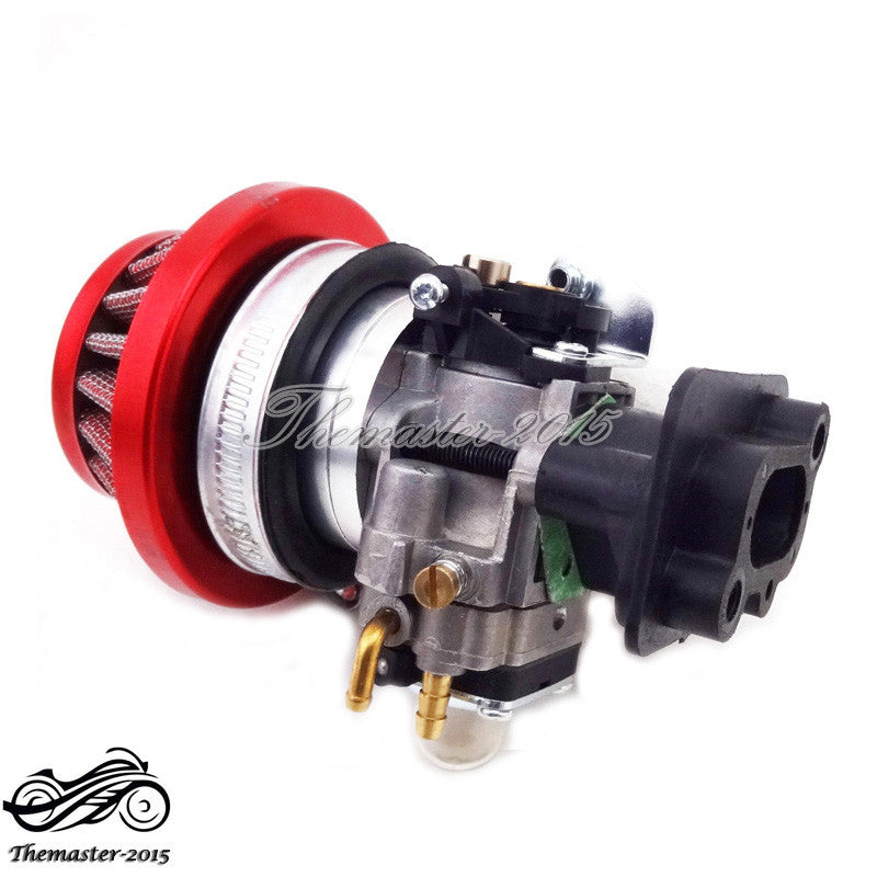 ya 4 6.17 15mm Carburetor Air Filter Alloy Stack Kit 33cc 43cc 49cc Gas Scooter Goped EVO