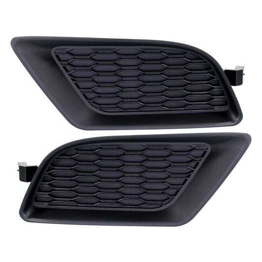ya 27 6.18 1 Pair Front Fog Light Lamp Covers Fits for 2011-2014 for Dodge for Charger Black